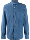 Aspesi Corduroy Shirt In Blue