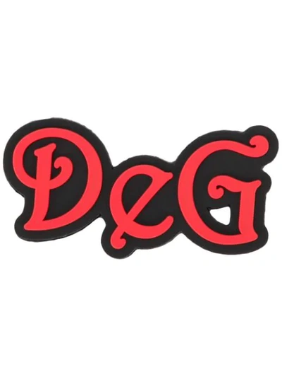 Dolce & Gabbana Logo Sorrento Dgpatch In Red