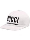 Gucci Logo Embroidered Baseball Cap In White