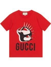 Gucci Oversized Manifesto T-shirt In Red