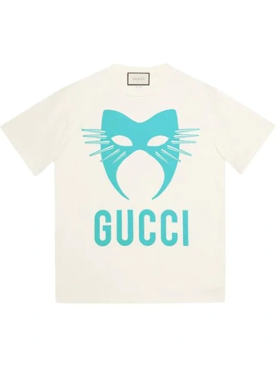 Gucci Manifesto Print T-shirt In White