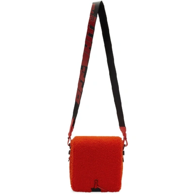 Off-white Red Binder Clip Bag