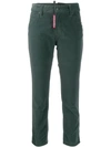 Dsquared2 Cropped-cordhose In Green