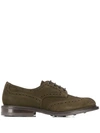 Tricker's Burton Heart Brogues In Green