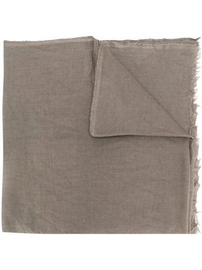 Rick Owens Long Soft Scarf In 34 Dust