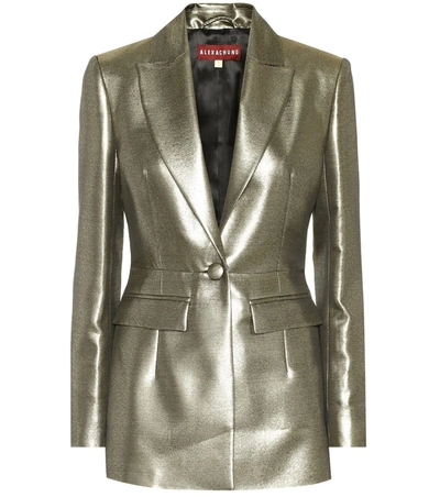 Alexa Chung Gilver Single-button Jacket In Gold