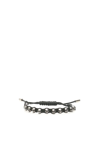 Alexander Mcqueen Leather Bracelet In Black