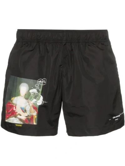 Off-white Mariana De Silva Swimshorts Black Multic