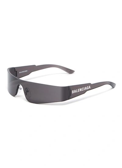 Balenciaga Rectangular Frame Sunglasses In Grey