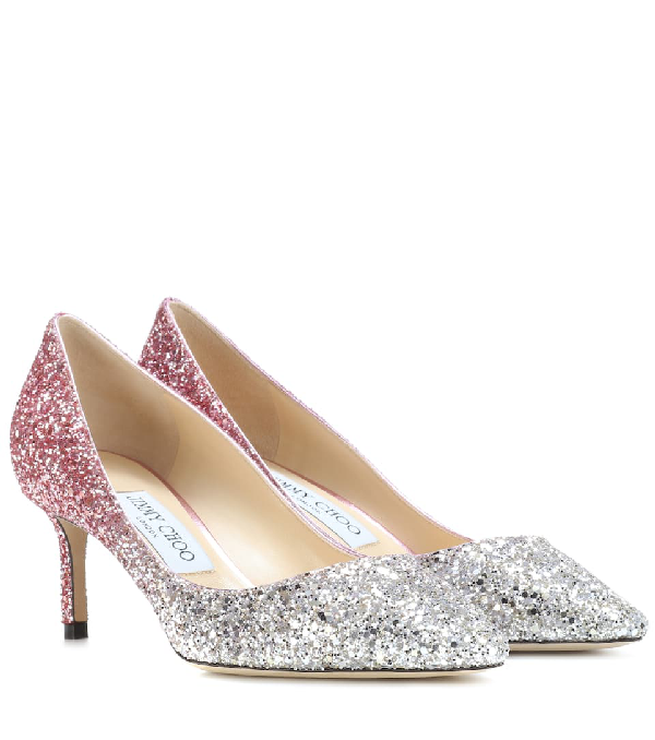 jimmy choo glitter heels