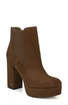 Sam Edelman Women's Abella Platform Booties In Toasted Coconut Suede