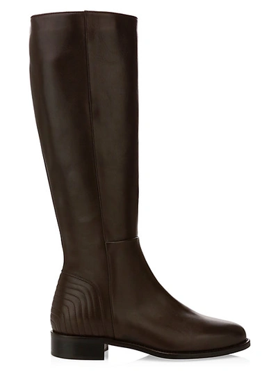 Aquatalia Nathalia Tall Leather Boots In Black