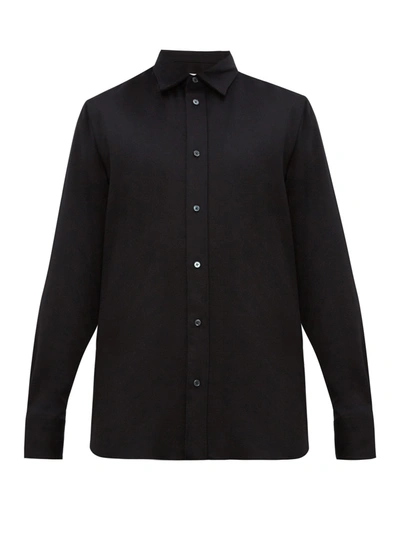 The Row Men's Robin Cashmere Shirt In Black