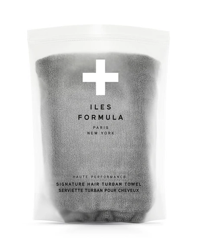 Iles Formula Signature Hair Turban Towel (grey)