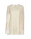 Lanvin Floral Lace Blouse In Ivory