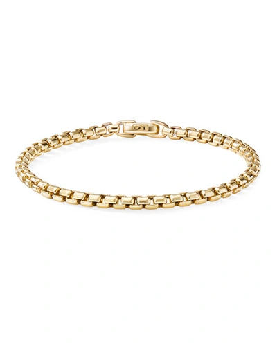 DY Bel Aire Box Chain Bracelet in 18K Yellow Gold, 2.7mm