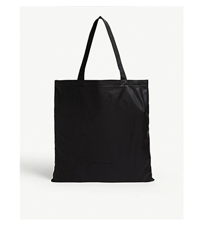 Rick Owens Leather Tote Bag In Black