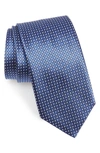Canali Bolts & Spools Classic Silk Tie In Blue