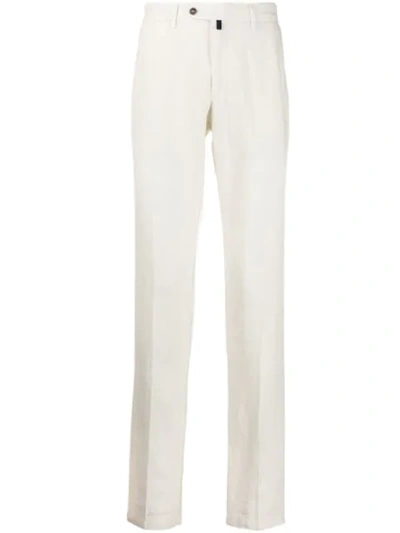 Bagnoli Sartoria Napoli Straight Fit Trousers In White