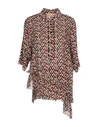 Marni Printed Silk Blouse In Red