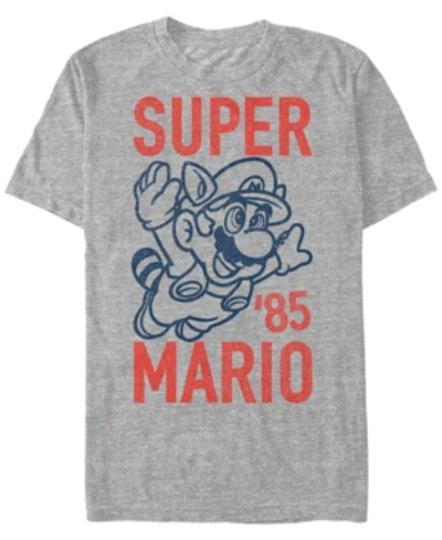 Nintendo Men's Super Mario Flying Raccoon Mario Short Sleeve T-shirt In Athletic H