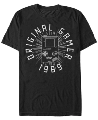 Nintendo Men's Gameboy Og Gamer 1989 Choice Short Sleeve T-shirt In Black