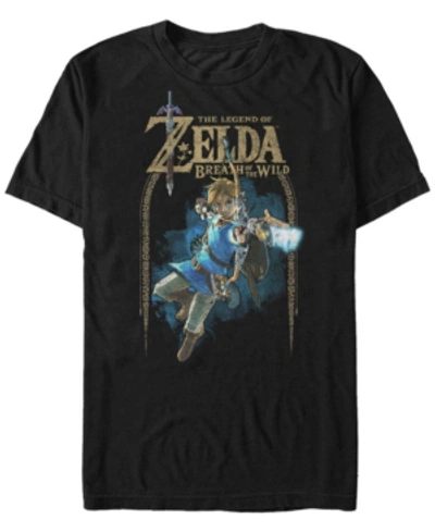 Nintendo Boy's  Legend Of Zelda Breath Of The Wild Arch Child T-shirt In Black