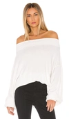 Free People Main Squeeze Hacci Sweater In White