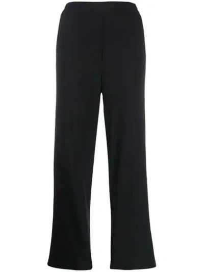 Etro High-waisted Straight Trousers In Black