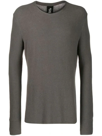 Thom Krom Round Neck Jumper In Grey