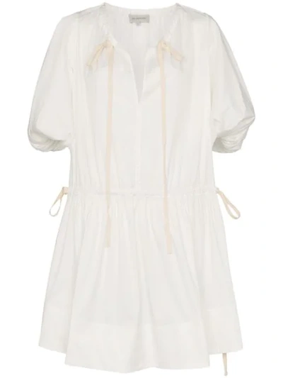 Lee Mathews Elsie Tunic Mini Dress In Natural