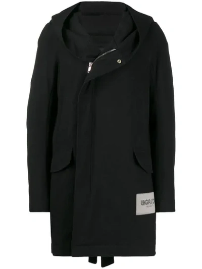 Rick Owens Utility Raincoat In Black
