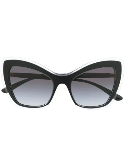 Dolce & Gabbana Cat-eye Shaped Sunglasses In Black