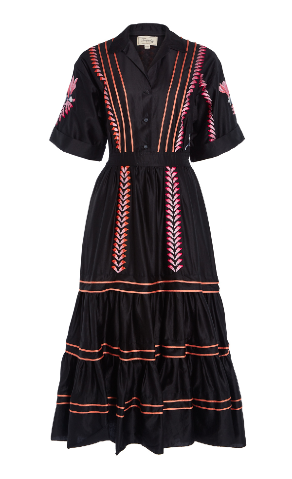 black cherry blossom dress
