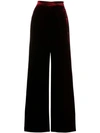 Etro High-waisted Wide-leg Trousers In Red