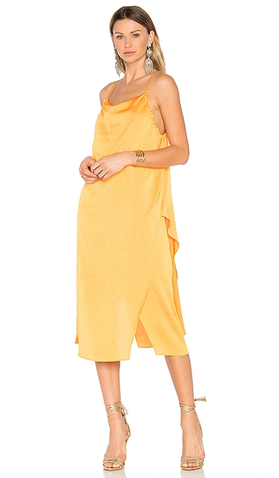 Iro Altara Midi Slip Dress, Medium Yellow In Sunflower