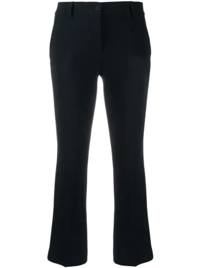 Alberto Biani Kick Flare Trousers In Blue