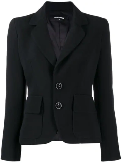 Dsquared2 Tailored Classic Blazer In Black