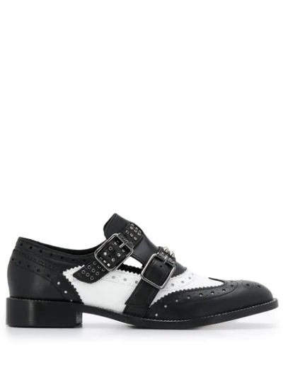 Twinset Buckle Strap Brogues In Black