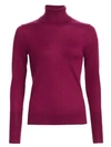 Saks Fifth Avenue Collection Cashmere Turtleneck Sweater In Purple Currant