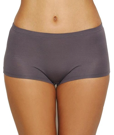 Hanro Soft Touch Boyshort Briefs In Warm Grey