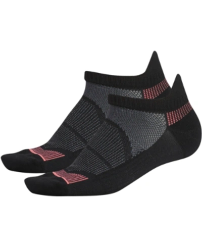 Adidas Originals Adidas 2-pk. Superlite Prime Mesh Iii Tabbed No-show Women's Socks In Black/ Onix/ Shock Red