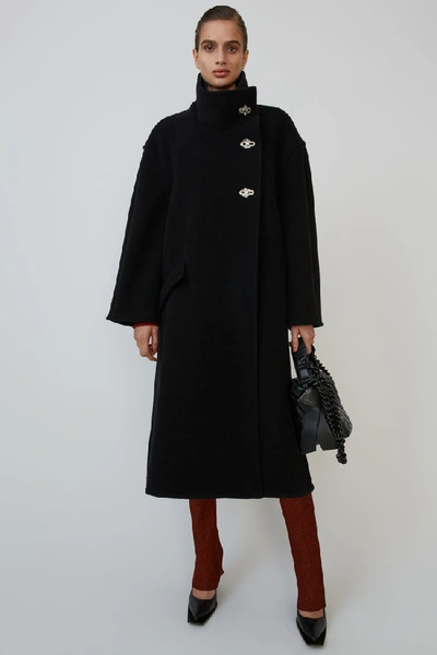 Acne Studios A-line Wrap Coat Black | ModeSens