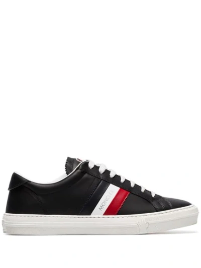 Moncler New Monaco Low Top Sneaker In Black