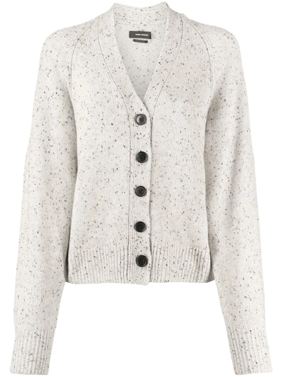 Isabel Marant Caliba Cashmere Raglan-sleeve Cardigan In Grey