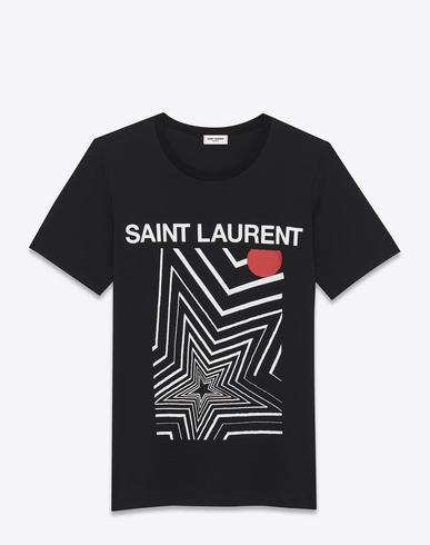 saint laurent t shirt stars