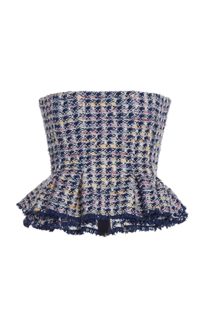 Herlipto♡Summer Tweed Peplum Top herlipto Summer Tweed Peplum Top