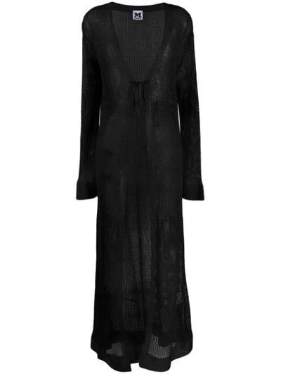 M Missoni Chunky Knit Cardi-coat In Black