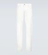 Tom Ford Five-pocket Slim-fit Jeans In White