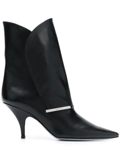 Givenchy Bar-embellished Pointed Boots In Black